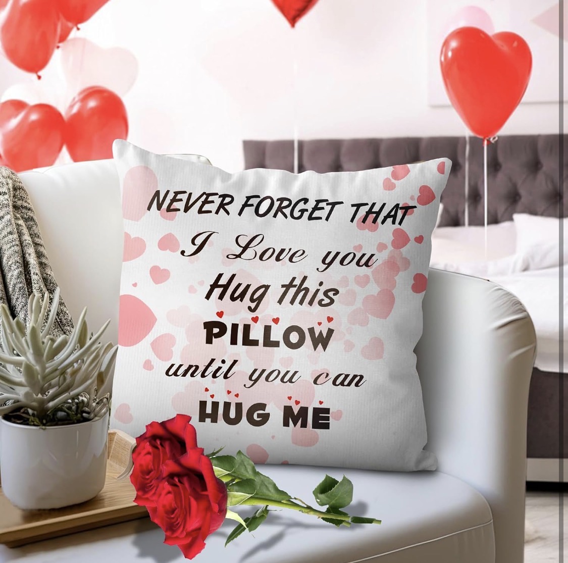Valentine’s i love you pillow for her