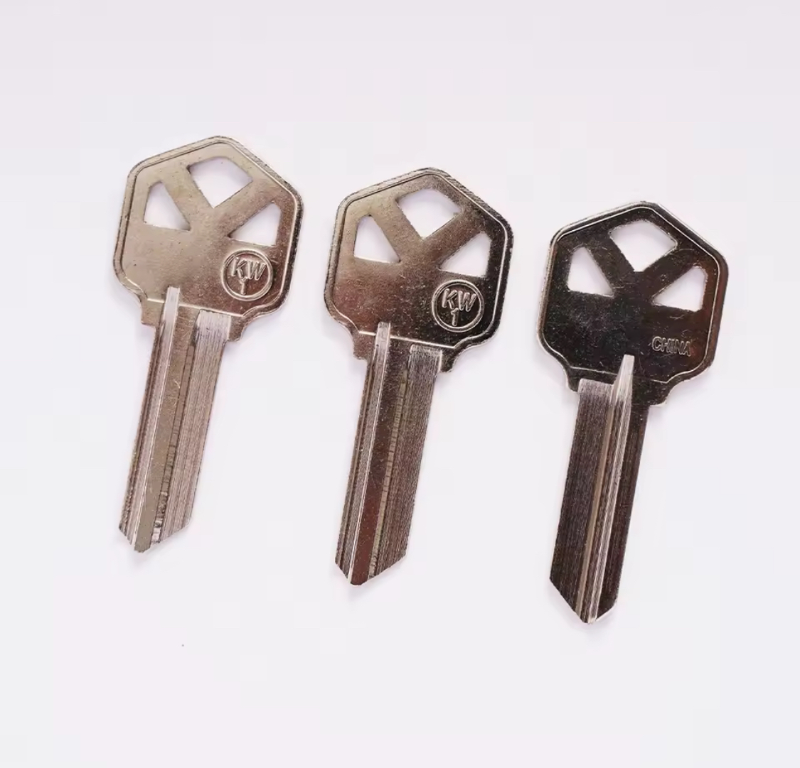 KW1 three hole hotel door thickening unit door key