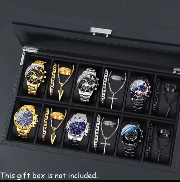 12pieces /Set, 3-piece Men watch set