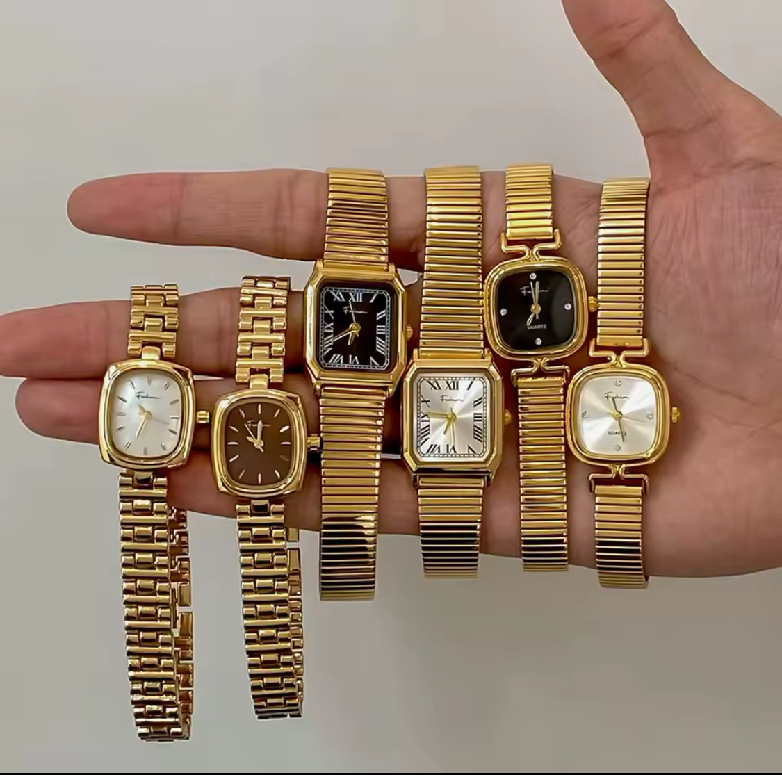 18K Gold plated Stainless Steel Watch