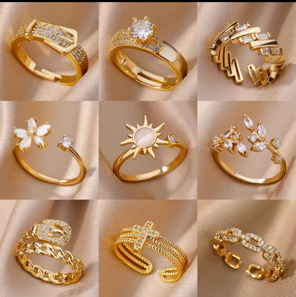 Luxury Zircon Fashion Rings for women