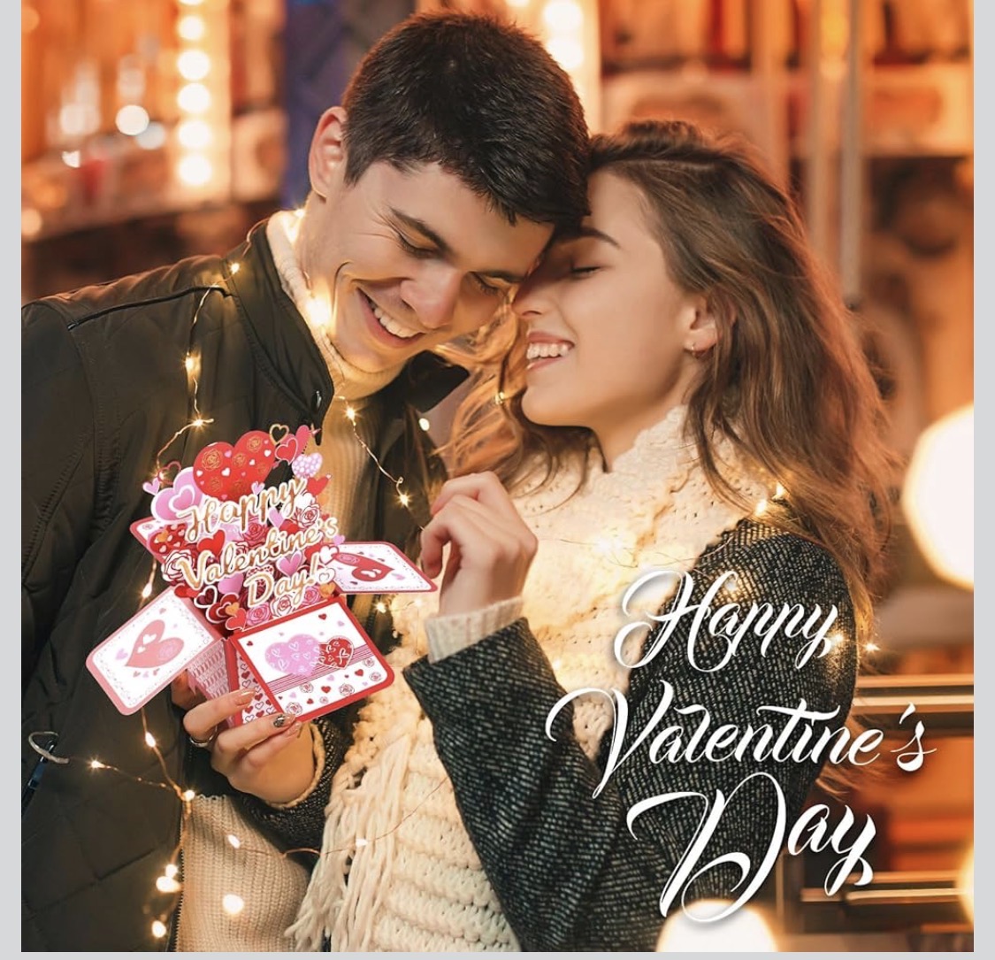 3D Valentine’s Day Pop Up Greeting Card