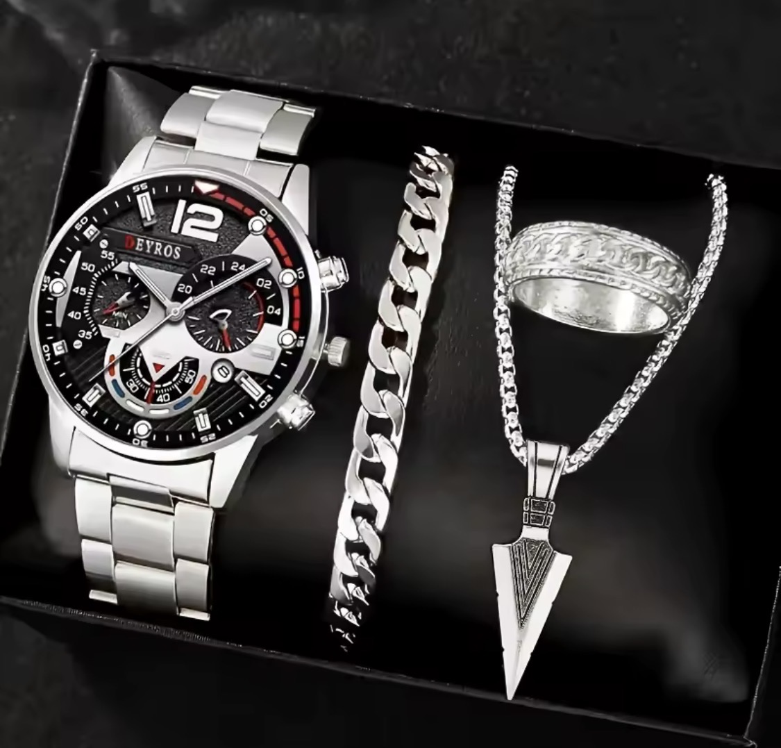 4pcs men’s fashion watch