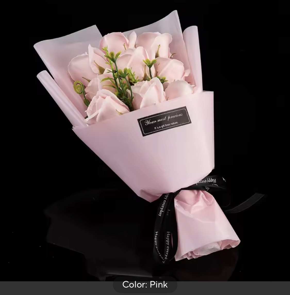 9 Heads Soap Flower Rose Bouquet