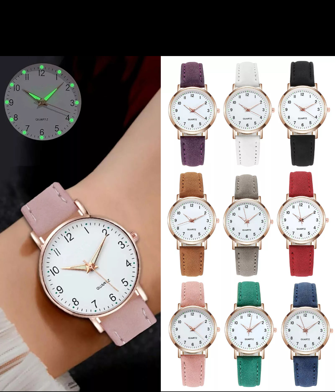 Ladies Quartz Analogue Leather Wrist Watch