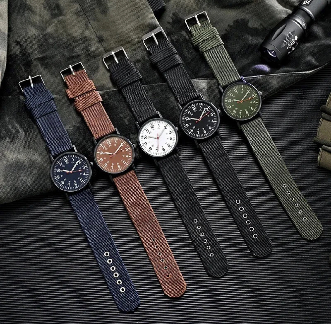 Men’s Watch Nylon Strap Band