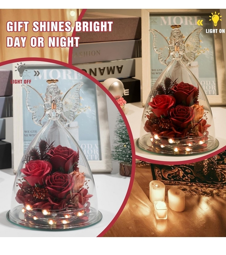 Premium Glass Flower + Necklace