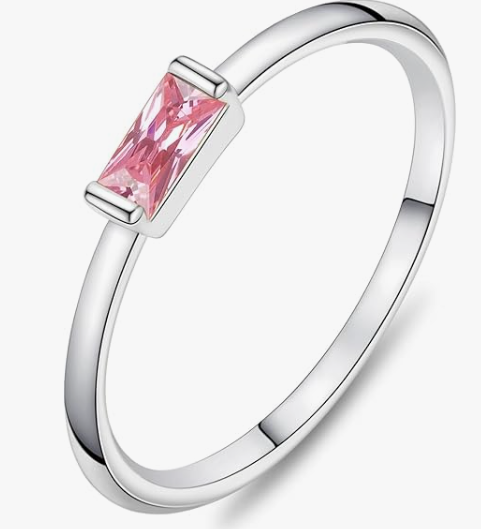 Silver Birthstone Ring